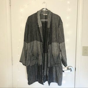 Eileen Fisher Colorblock Grey Cardigan